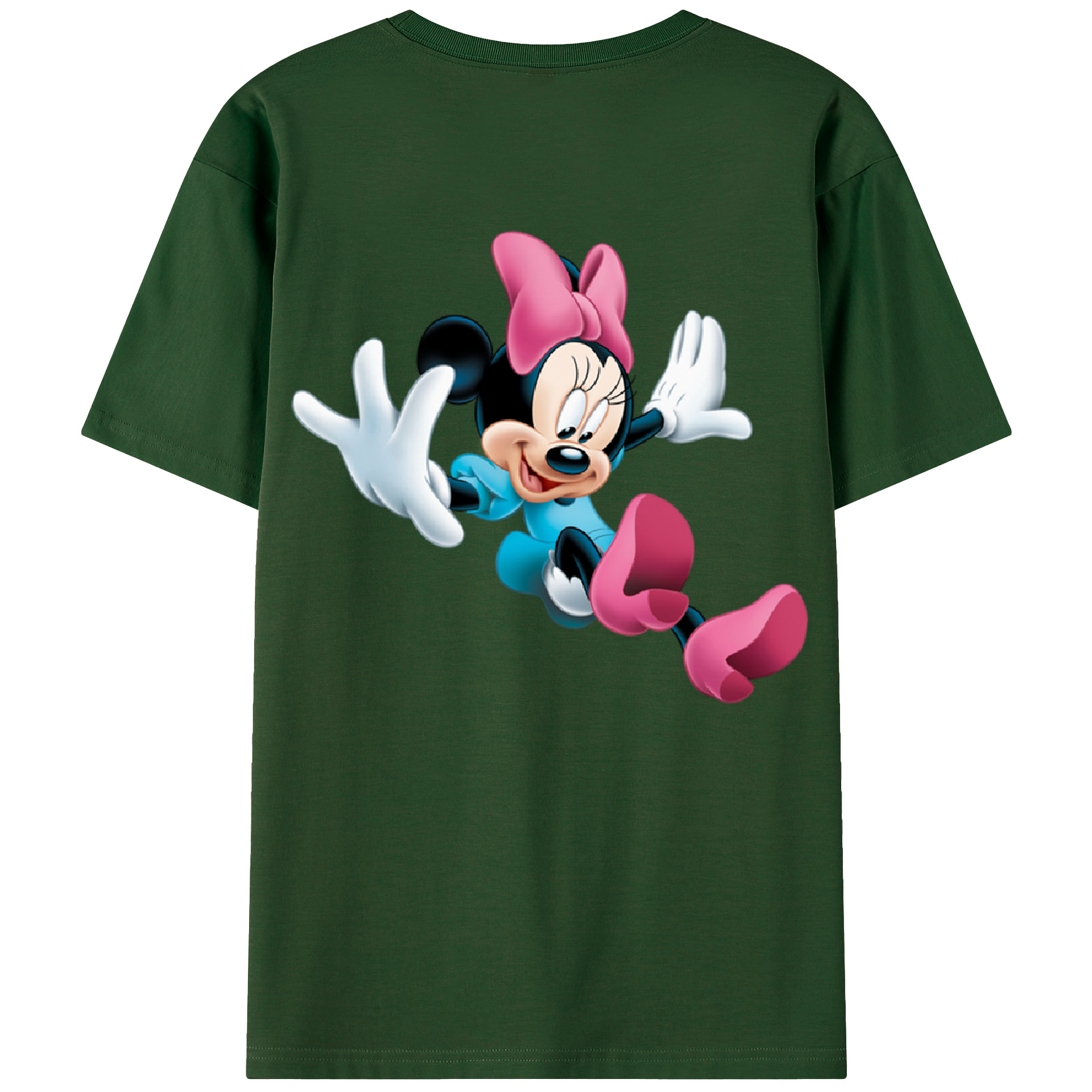（画像用） ミッキーマウス Mickey Mouse 綿100％半袖Tシャツ（背面プリント）